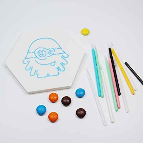 PYO Cookie Paint Brush Disposable Lip Brushes Mini Paint Brush Cookies Disposable Nail Polish Brush Paint Your Own Cookie Food Safe Paint Brushes Mini Paint Brushes Cookies (50, Clear)