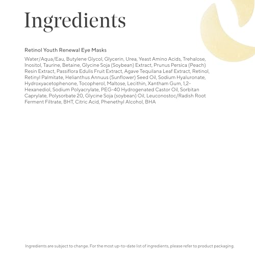 Murad Retinol Youth Renewal Eye Masks ? No-Slip Full Absorption Bio-Cellulose Under Eye Patches with Retinol, Blue Agave, & Passionfruit for Lines, Wrinkles, Puffiness