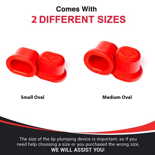 Lip Plumper Tool - Small & Medium Oval Self-Suction Kit