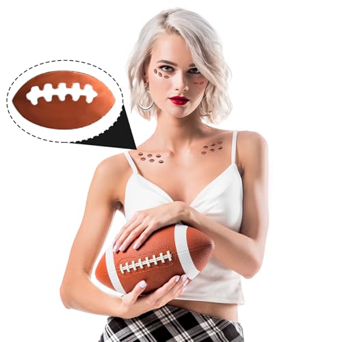 PAGOW 15 Grams Football Confetti, Rugby Ball Shape Sport Glitter Festival Rave Party Table Beauty Makeup Face Body Nail Art Decoration
