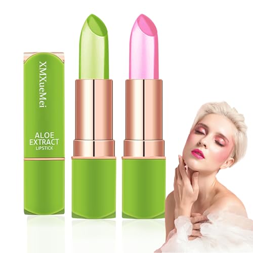 Color Changing Aloe Vera Lipstick Set – Moisturizing Tinted Lip Balm