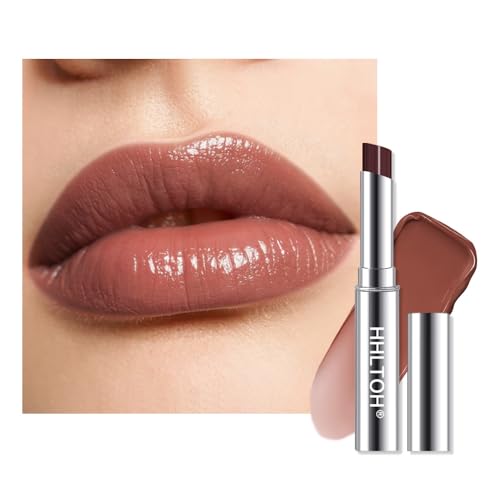 Hydrating Deep Plum Brown Tinted Lip Balm – Sheer Glossy Finish
