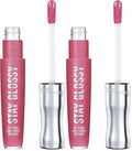 Rimmel Stay Glossy Lip Gloss - Non-Sticky Formula, Back Row Smooch, .18oz (2 Pack)