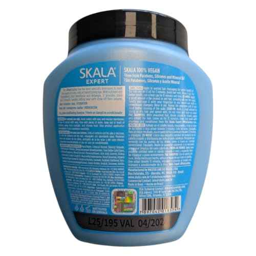 SKALA Mais Cachos for hair type 3ABC - 2 IN 1 Conditioning Treatment Cream & Cream To Comb 70.4oz, BLUE