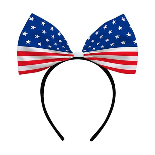 American Flag Bow Headband for 4th of July Celebrations