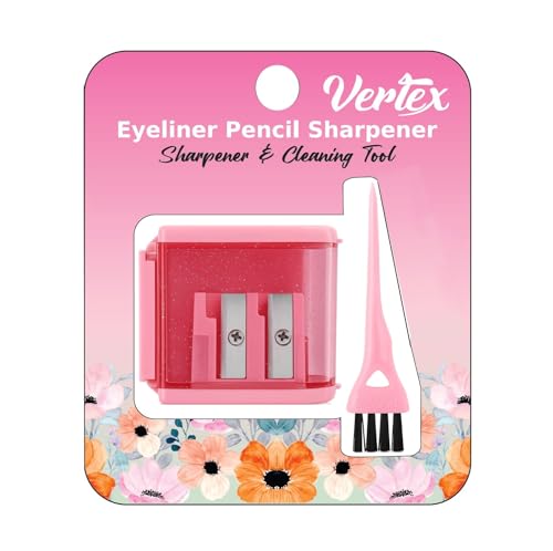 Makeup Pencil Sharpener for Eyeliner, Lip & Brow Pencils - Precise & Easy Clean