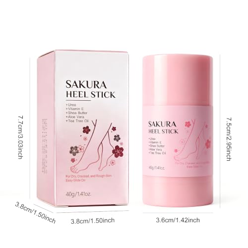 KOSRA Japan Sakura Foot Heel Stick Moisturizer for Dry Cracked Skin 40g