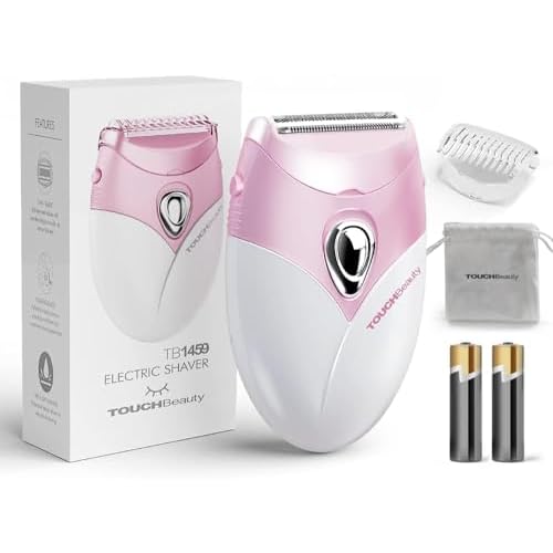 TOUCHBeauty Upgrade Electric Shaver for Women, Razor Cordless for Silky & Smooth Skin, Wet/Dry, Best for Travel (Pink)