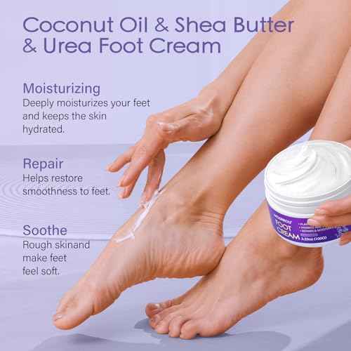 Pedicure Kit For Feet 4pcs Foot Spa Kit For Christmas Birthday Valentine's Women Men Gift Lavender Feet Care Kit for Dry Cracked Foot Soak Salt Foot Callus Remover Gel Foot File Foot Cream