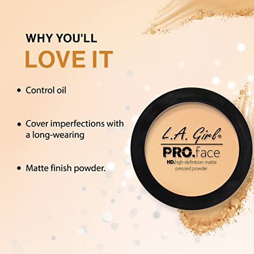 L.A. Girl Pro.Face Matte Pressed Powder - Oil Control, Pack of 2