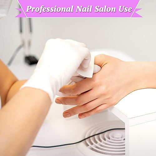 1000 Pcs Lint Free Nail Wipes & 2 Cuticle Pushers - Gel Remover Pads