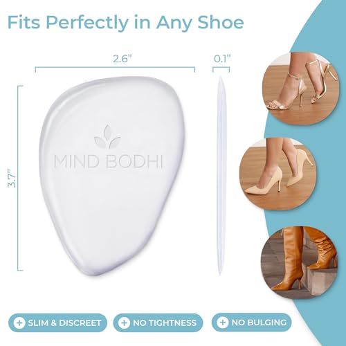 Mind Bodhi Clear Gel Ball of Foot Cushions for Women - 2 Pairs, Pain Relief