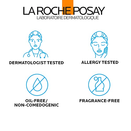 La Roche-Posay Anthelios Clear Skin Sunscreen Dry Touch SPF 60 | Oil Free Sunscreen For Face | Oil Absorbing | Broad Spectrum SPF + Antioxidants | Non-Greasy | Oxybenzone Free | Travel Size Sunscreen