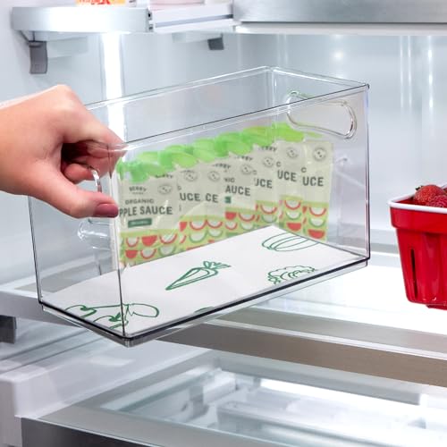 Absorbent Refrigerator Liners - 12x24 Inch Veggie Print, 3 Pack