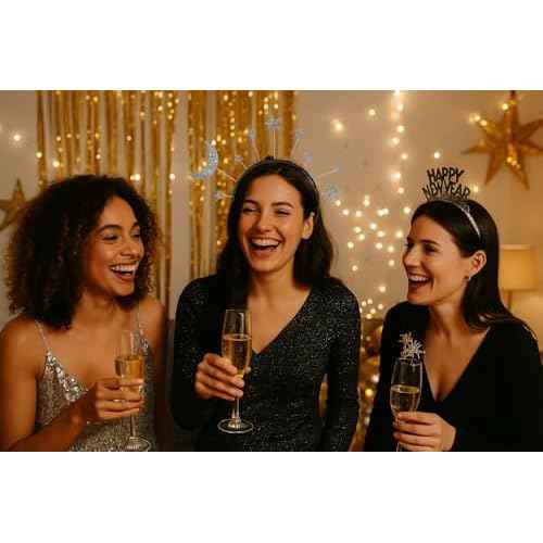 Galaxy Moon and Star Headband ? Silver Costume Headpiece for Women, Halloween & Christmas Party Accessory