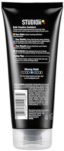 Strong Hold Clear Hair Gel - 6.8 Fl Oz (Pack of 1) for Men & Women