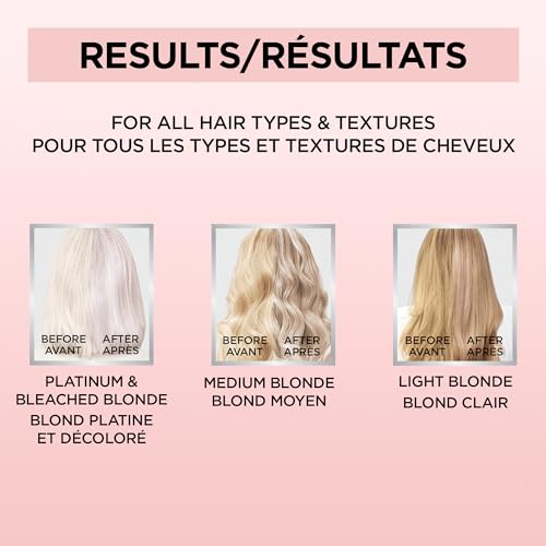 L¡¯Oreal Paris Le Color Gloss One Step In-Shower Toning Hair Gloss for Bleached Hair, Neutralizes Brass, Conditions & Boosts Shine, Platinum Pearl, 4 Ounce