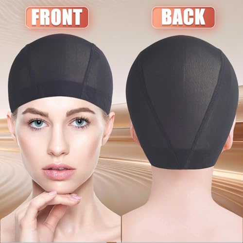 Smilco Mesh Wig Caps 6 Pack Stretchable Nylon Dome