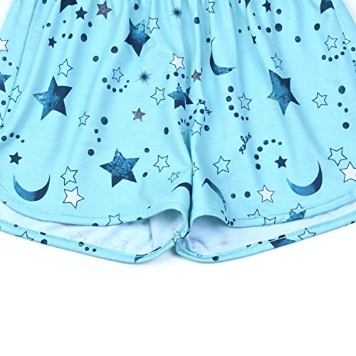 Mirawise Girls 3 Pc Pajamas Sleepwear Cotton Pjs Clothes Set 4-13 Years