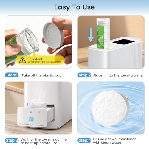 Disposable Face Towels for Hot Towel Dispenser (60 Pack)