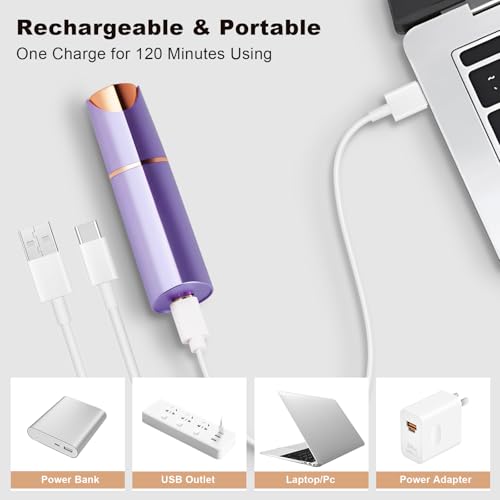 ANUMITRA Gen 3 Pro 2 in 1 Flawless Facial Hair Removal for Women- Eyebrow Trimmer for Face, Lip, Nose Hair Trimmer, with Replacement Heads, Facial Razor for Women, Flawless Facial Hair Remover