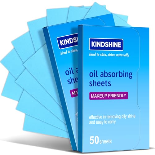 Oil Blotting Sheets for Face - 100 Pack Makeup Friendly