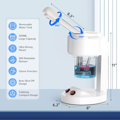 Portable Facial Steamer with Ionic Nano Mist Technology