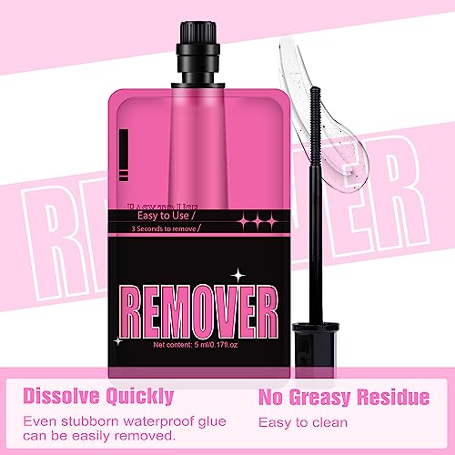 Mavphnee 3-in-1 Lash Bond, Seal & Remover Kit - Waterproof Eyelash Adhesive for DIY Extensions - Travel Pack