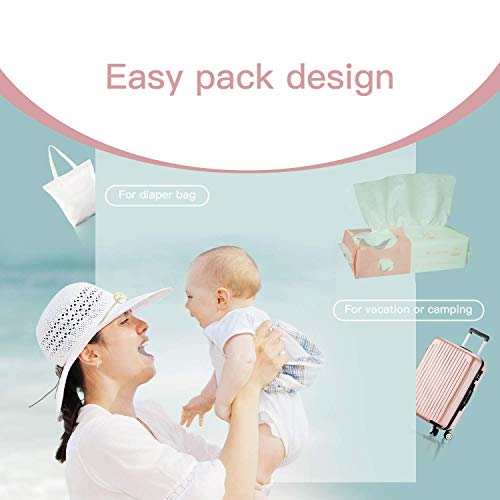 Extra Thick Dry Wipe, 100% Cotton, Lint-Free Cotton Tissues (5 Pack)