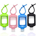 4 Pack 60ml Clear Travel Bottles with Silicone Keychain
