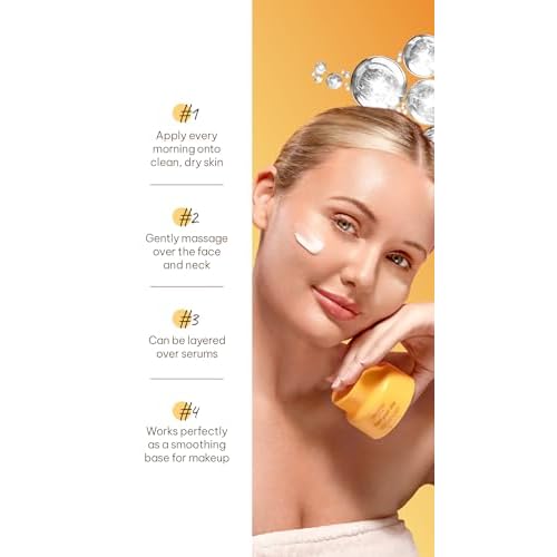 Start Your Day Brightening Day Cream with 5% Niacinamide & Ceramide, Lightweight Daily Face Cream for Dull Skin, 1.69 fl oz