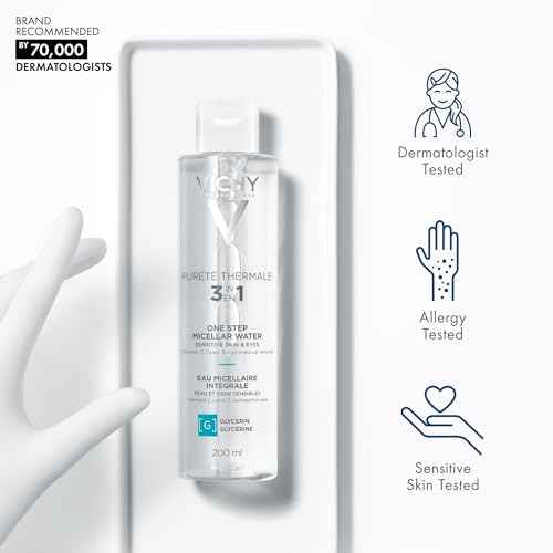 Vichy Puret? Thermale One Step Micellar Water Makeup Remover & Facial Toner, Micellar Cleansing Water & Vitamin B5, No Rinse Needed, Gentle Eye Makeup Remover & Hydrating Toner For Face