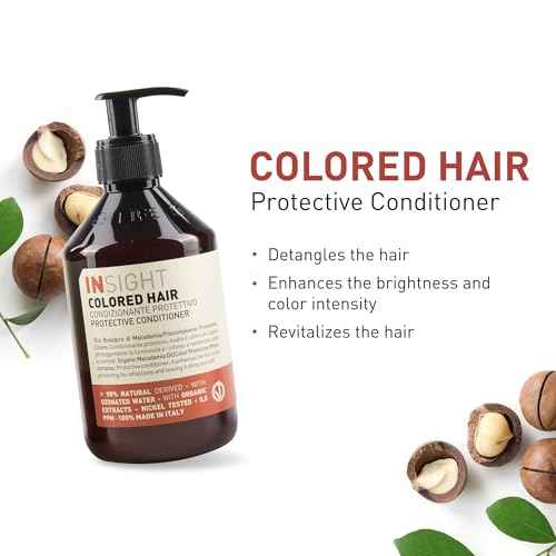 Insight Clean Beauty Colored Protective Hair Conditioner, Organic Henna Extract, Vegan, 13.5 fl oz