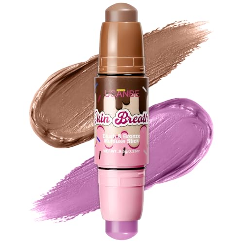 UCANBE 2-in-1 Blush & Bronzer Stick - Cream Makeup for Natural Glow