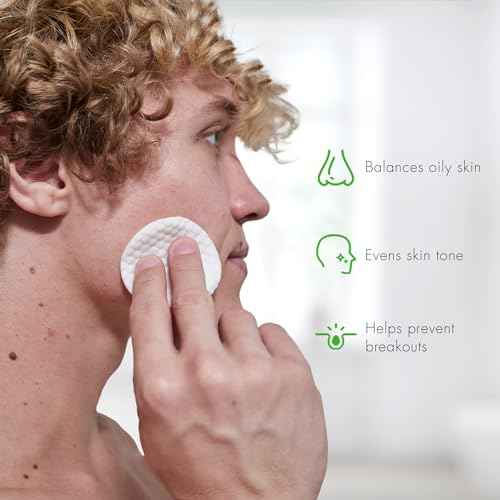 Tiege Hanley Glycolic Acid Pads for Men, Exfoliating Face Cleansing Pads for Forehead, Nose & Cheeks, Facial Wipes with Glycolic, Salicylic & Lactic Acid, Men¡¯s Skin Care, 30 Count