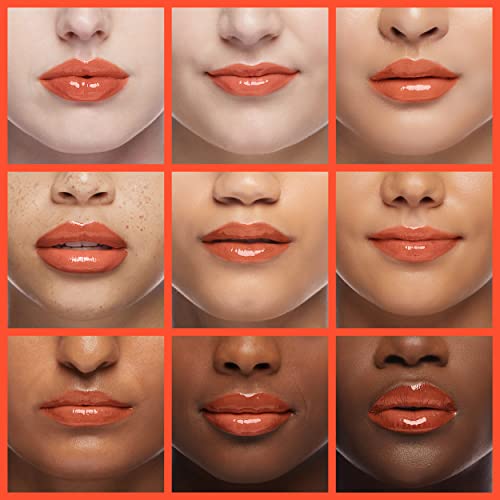 Hydrating/Moisturizing Lip Glow Oil Gloss Transparent Toot Lip Oil Tinted Non-Sticky Nourishing Long Lasting Repairing Lightening Lip Lines and Dry Lips Lip Care Products (PINK) 0.2 OZ