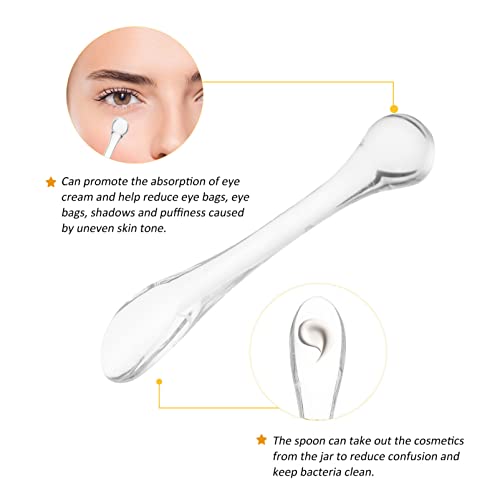 Beaupretty 15Pcs Acrylic Facial Mask Sticks and Makeup Spoons Set for Skincare Cream Scoops Cosmetic Spatulas Portable Beauty Massage Tools