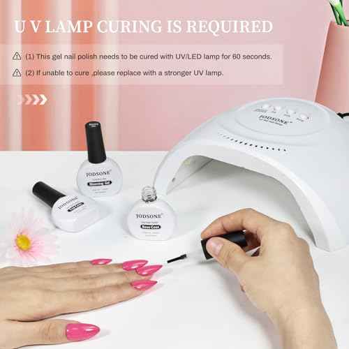 JODSONE 3pcs 10ml Base Top Coat Blooming Gel Set No Wipe for Gradient and Watercolor Nail Art Blooming Gel Creates Spreading Effects Requires U V Lamp Curing