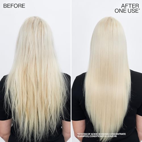 Redken Bonding Shampoo for Damaged Hair Repair | Acidic Bonding Concentrate | For All Hair Types | Refill | 16.9 Fl. Oz.