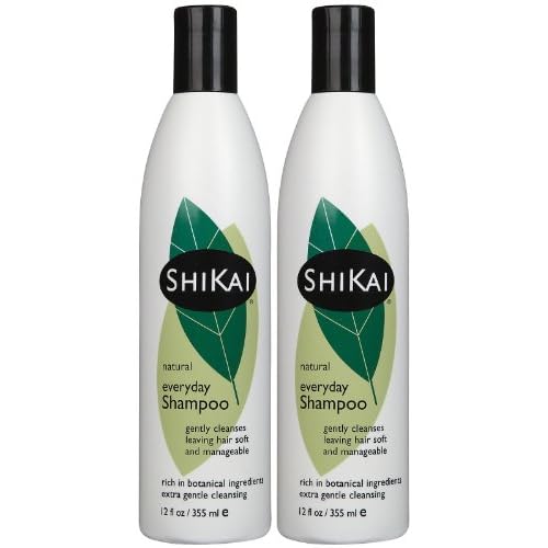 ShiKai Everyday Gentle Cleansing Shampoo (12oz, Pack of 2) | Extra Mild, Gentle, Low Detergent Formula | With Aloe Vera for Healthy, Shiny Hair