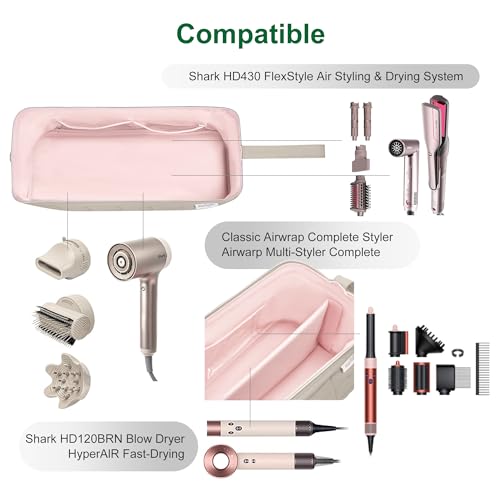 KarSyon Travel Bag Organizer for Dyson Airwrap & Shark Hair Dryers
