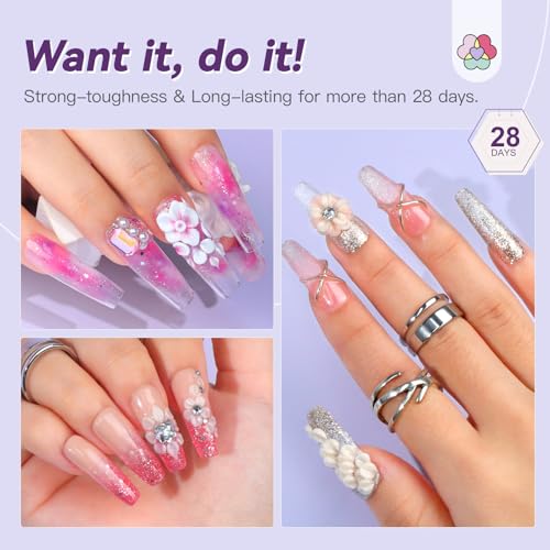 SAVILAND Acrylic Nail Kit for Beginners - Home DIY Manicure Set with Essential Supplies