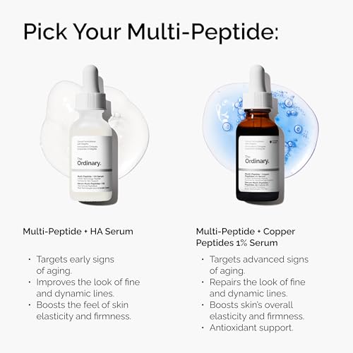 The Ordinary Multi-Peptide + Copper Peptides 1% Serum 1 Fl Oz - Anti-Aging Skin Care