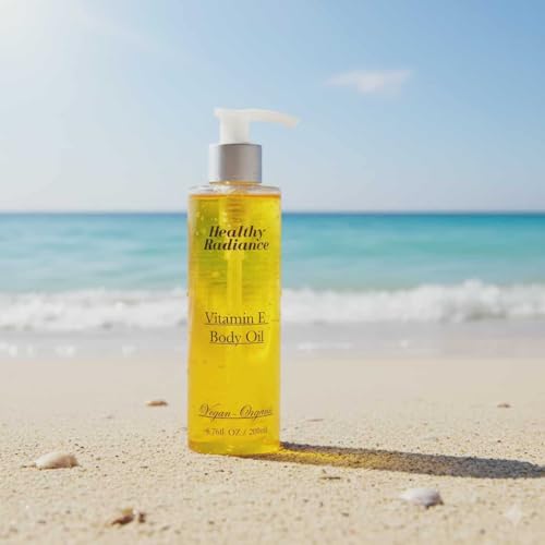 100% Vegan Body Oil for Women- Undaria Algae Extract Moisturizing Glow for Dry Skin, Radiant Tone & Soft Smooth Skin ? Organic, Vegan Lightweight Fast Absorbing Body Oil-6.76 oz