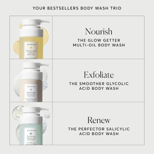 Naturium Body Wash Trio - Hydrating, Exfoliating & Smoothing Sets, Limited Edition