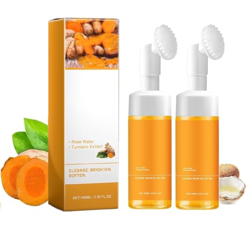 2 Pcs Turmeric Face Wash,Cleansing Glow Recipe Face Wash For All Skin.