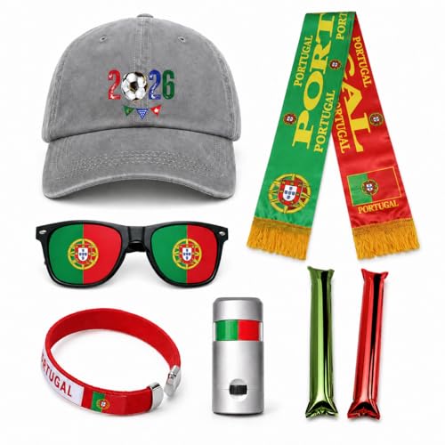 Portugal World Cup 2026 Fan Gear Set - 7 Piece