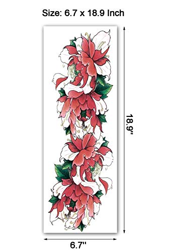 Full Arm Temporary Tattoo Sleeves - 12 Sheets Watercolor