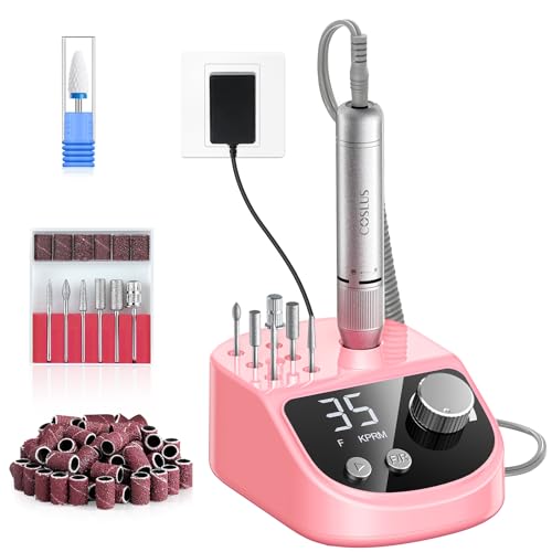 Professional Electric Nail Drill with LED Display - 35000 RPM for Acrylic & Gel Nails