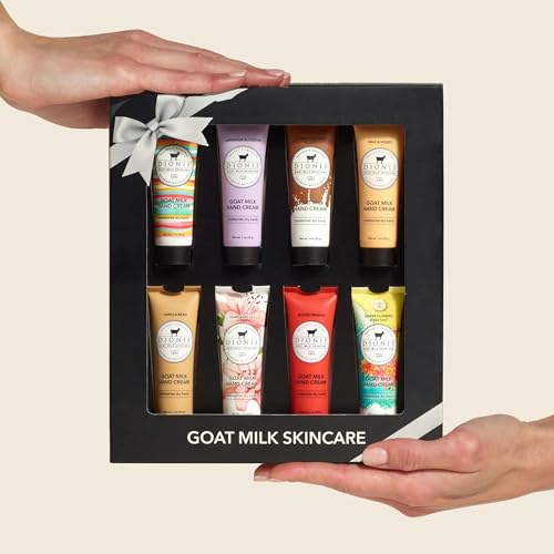 Dionis Goat Milk Hand Cream – Moisturizing Lotion for Dry Skin, 1 oz (Pack of 8)